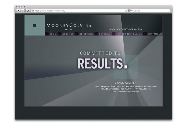 Website Design for Mooney Colvin P.A.