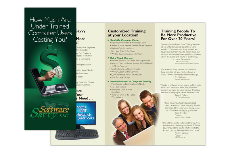 Brochure for Computer Training, Orlando